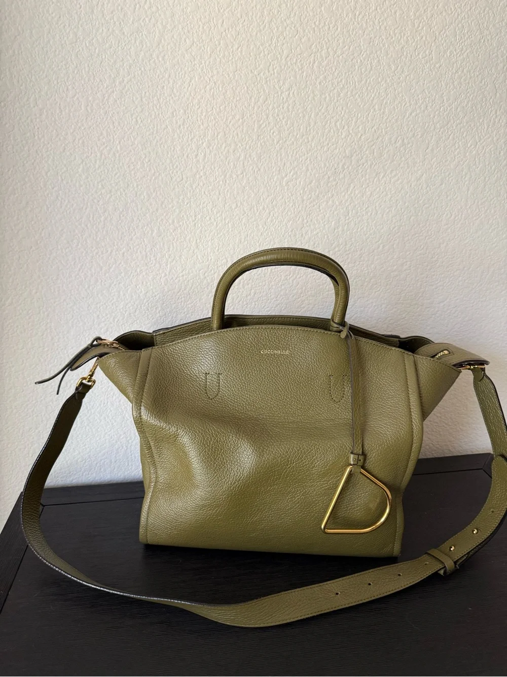 Coccinelle Narcisse in Olive Green Medium size